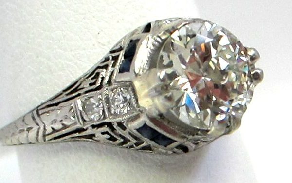 Diamond Engagement ring close up