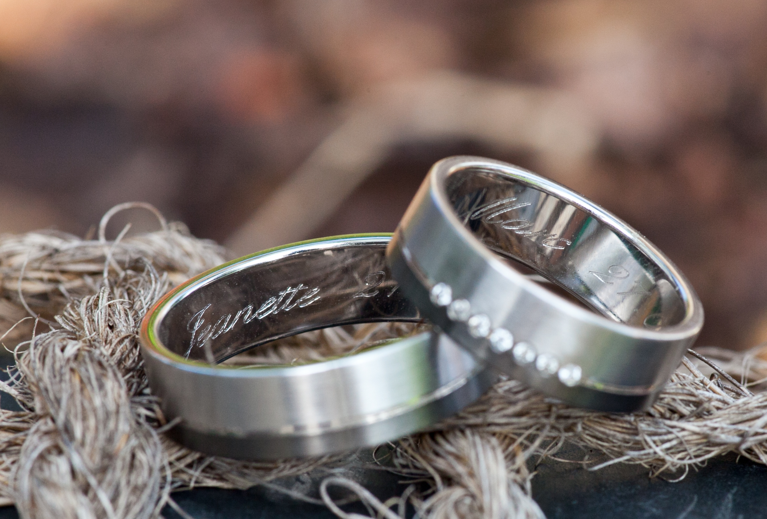 engraved rings on rope