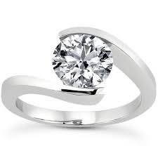 a tension setting diamond ring